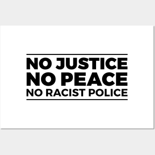 No Racist Police Posters and Art